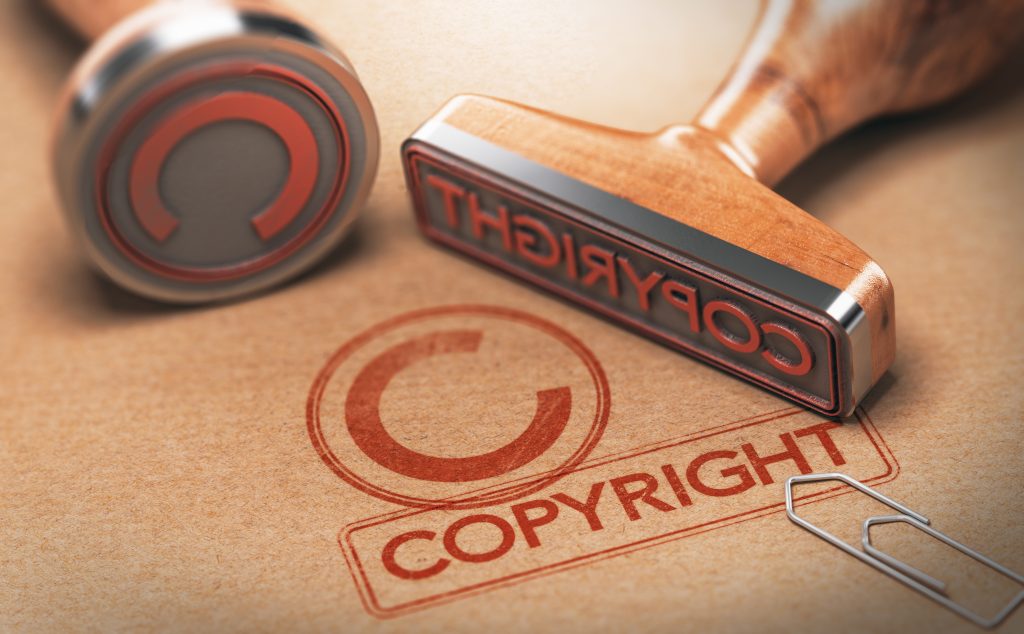 Urheberrecht - copyright stamp