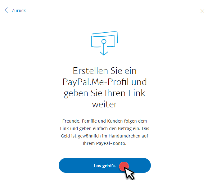 PayPal.Me-Profil einrichten